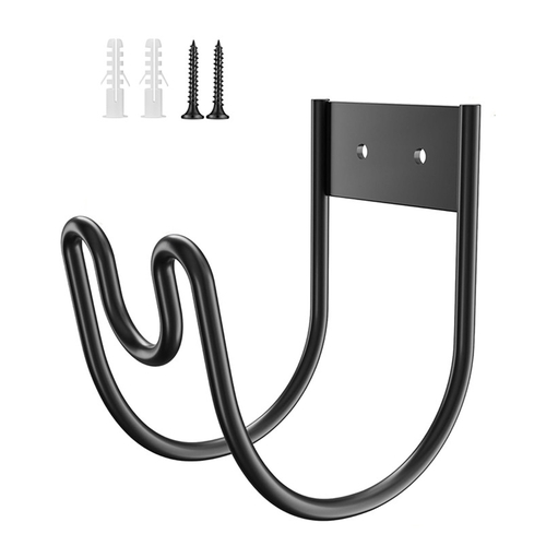 AQGT Metal Garden Hose Holder Rust-Proof Corrosion Resistant Simple Installation Wall Mounted Water Hose Holder Hose Hanger